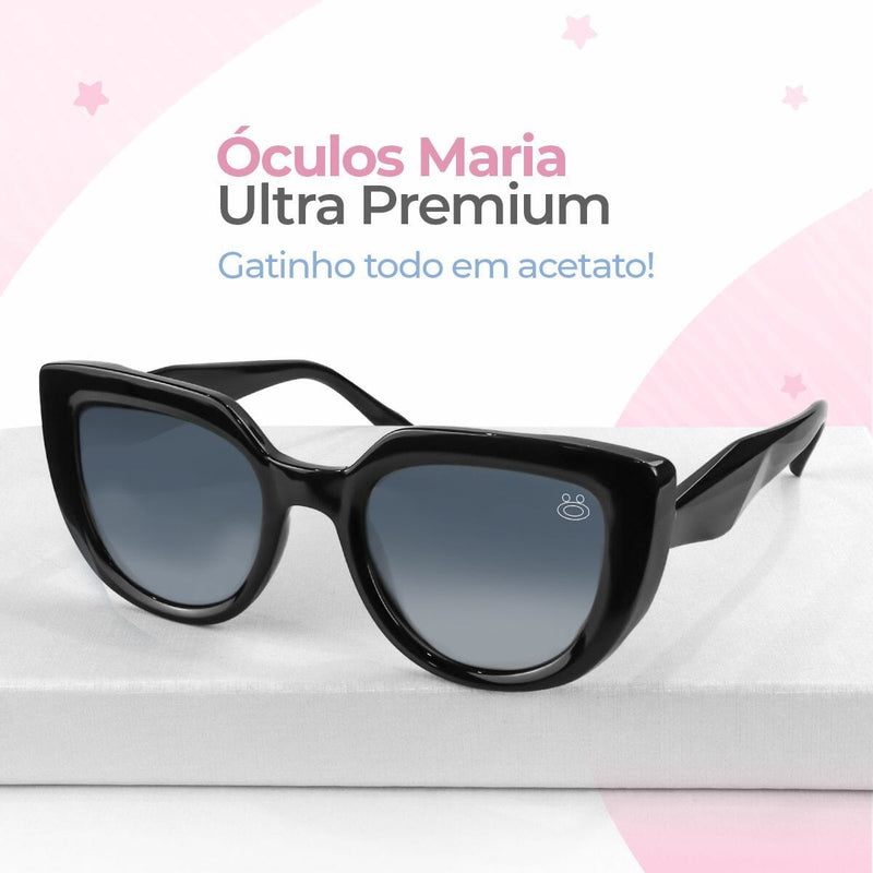 Caixa + relogio feminino preto aço + oculos proteção uv sol