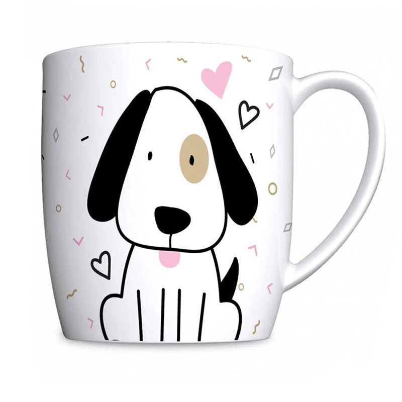 Caneca Porcelana BrasFoot Mãe de Dog 300ML Urban Branco