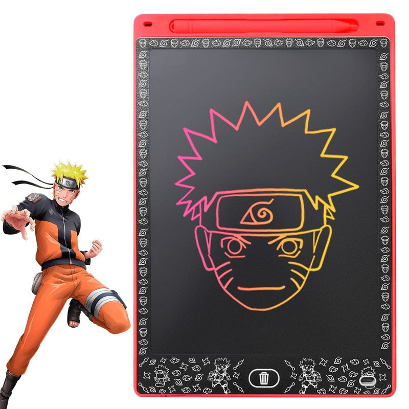 Caneta + lousa magica LED naruto preto infantil tablet LCD