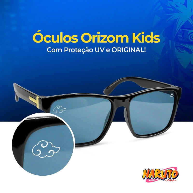 Colar naruto + oculos + relogio prova dagua infantil digital