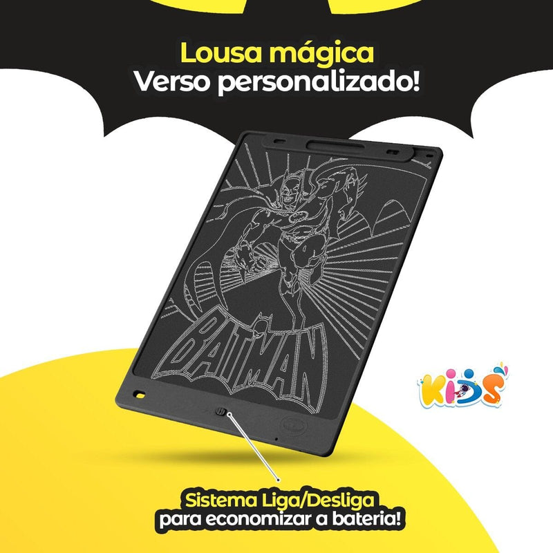 lousa magica tablet + lousa magica led + relogio digital