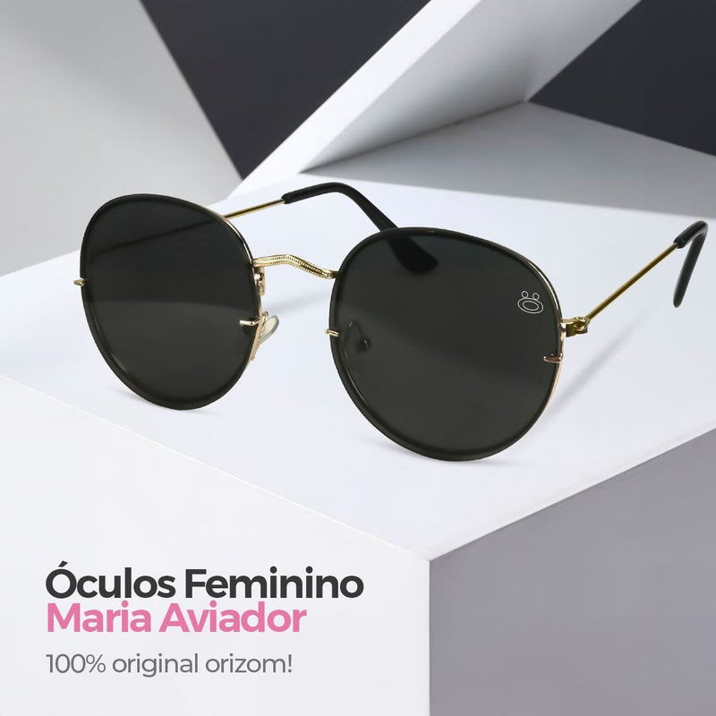 oculos casual preto aço inoxidavel praia feminino + case