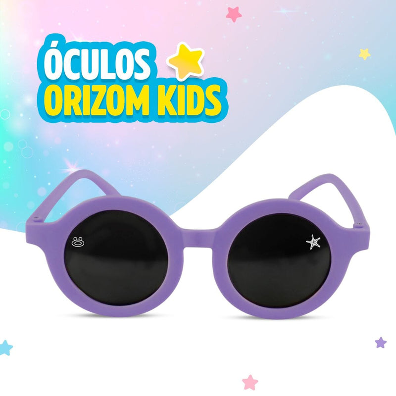 Oculos de sol criança retro proteção uv + case casual verão