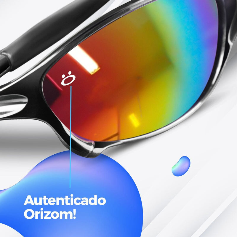 oculos masculino proteção uv lupa praia verão + case