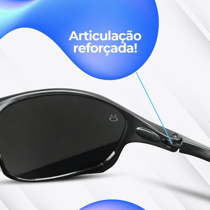 oculos masculino proteção uv lupa praia verão + case