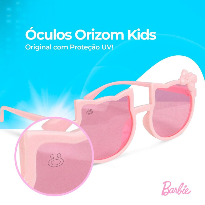 oculos sol infantil gatinho rosa protecao uv vintade + case qualidade premium menina presente