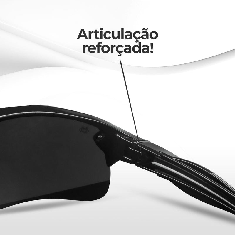 oculos sol masculino esportivo ciclismo proteção uv + case