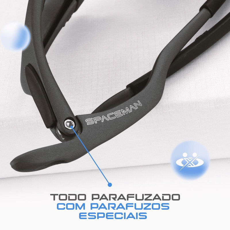 oculos sol metal proteção uv cinza masculino lupa + case