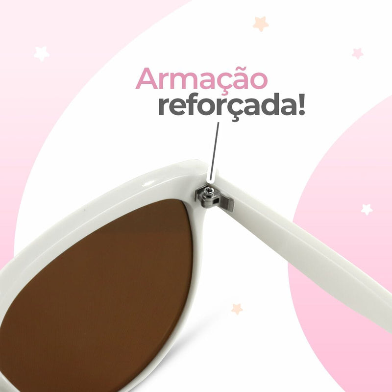 oculos sol proteção uv + relogio feminino digital + caixa