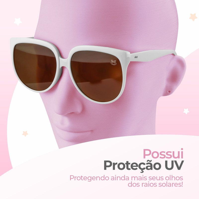 oculos sol proteção uv + relogio feminino digital + caixa