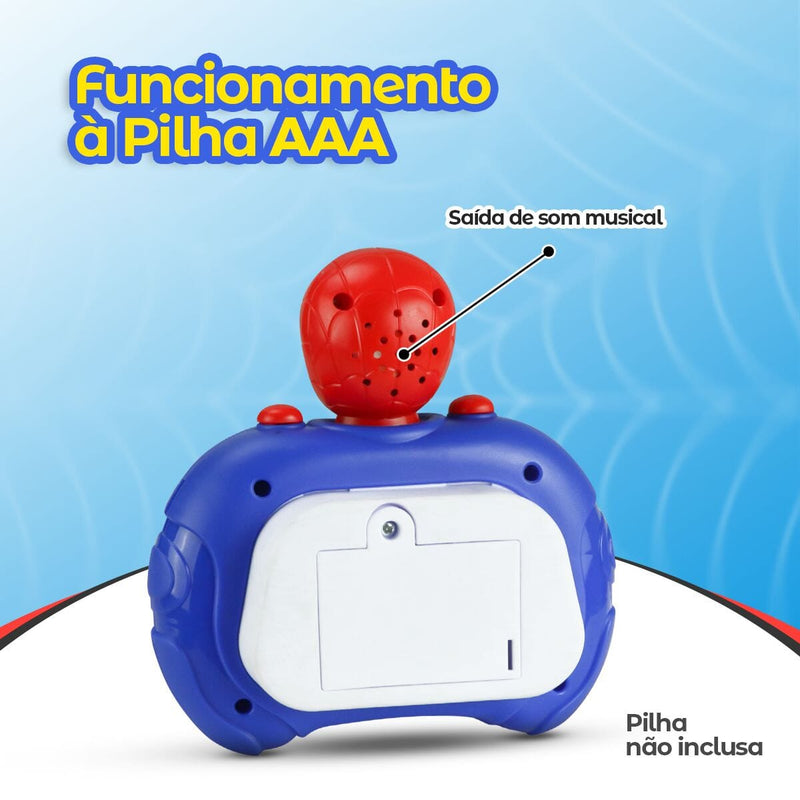 Popit eletronico vermelho proteção uv criança prova dagua