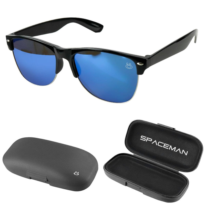 proteção uv verão oculos sol masculino clubmaster + case