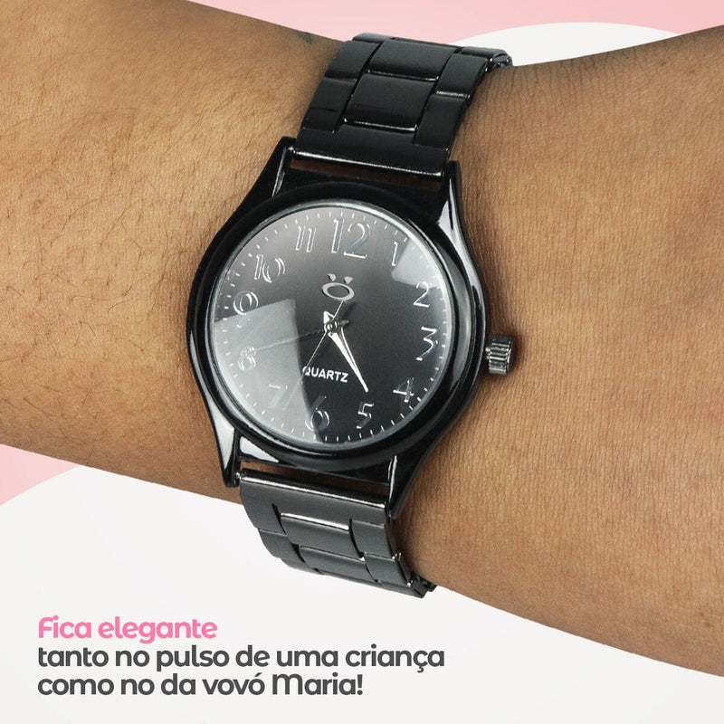 Relogio de pulso feminino aço inox qualidade premium verde