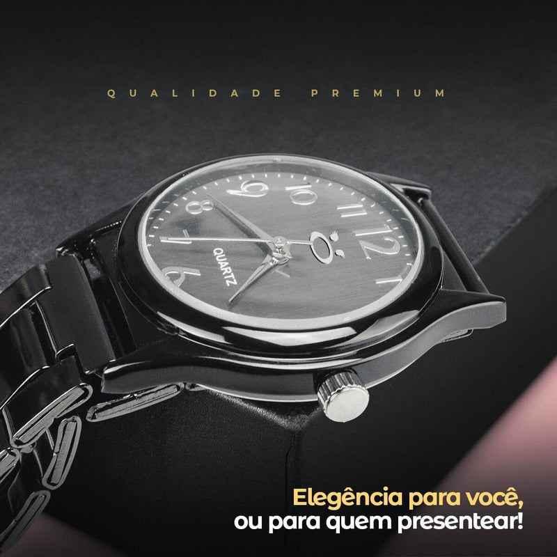 Relogio de pulso feminino aço inox qualidade premium verde