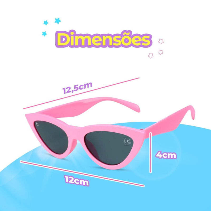 Relogio digital barbie infantil + oculos proteção uv + colar