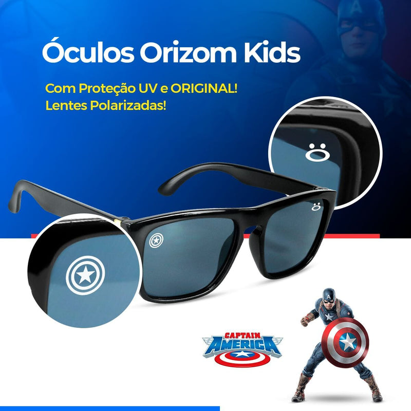 Relógio digital capitaoamerica infantil + oculos proteção uv