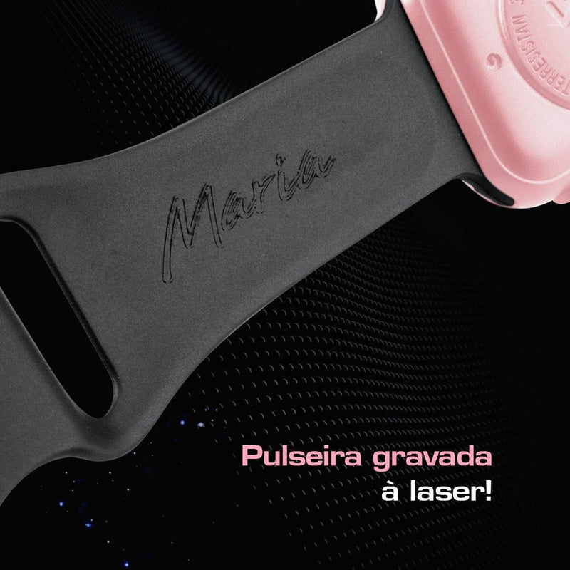 Relogio digital masculino feminino + 2 unid prova dagua led