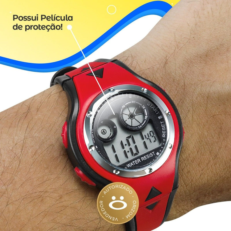 Relogio digital qualidade premium silicone criança infantil