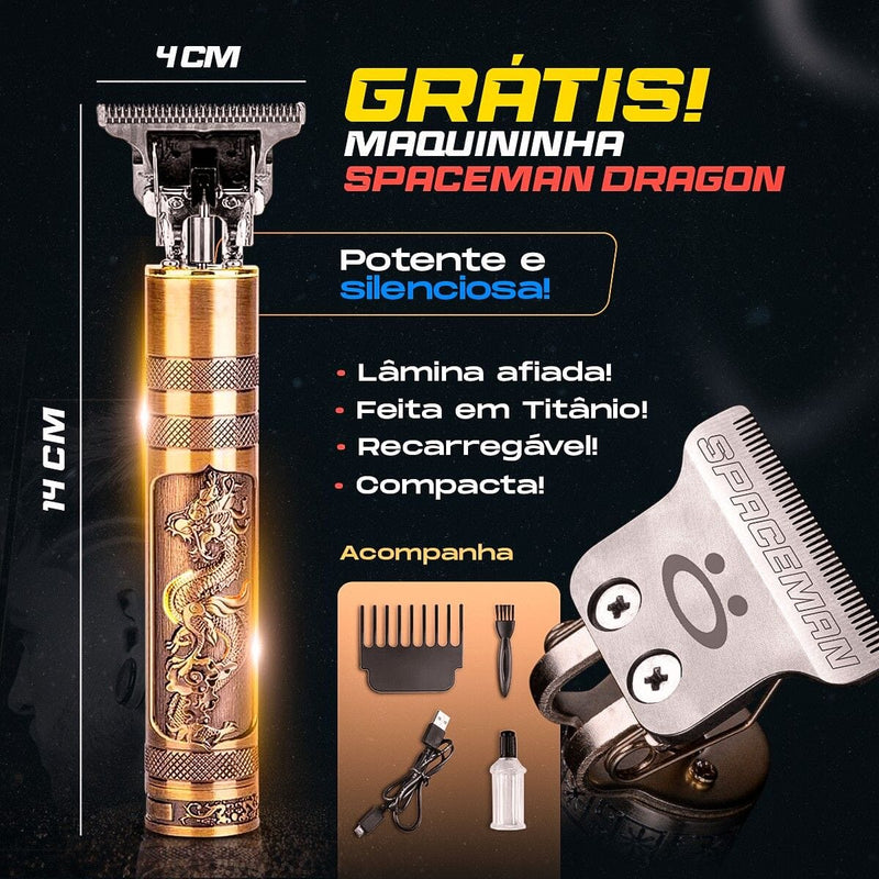 relogio dourado aço ouro + maquina cortar cabelo casual