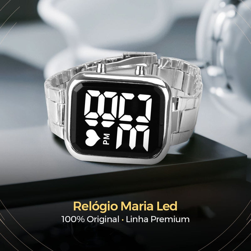 Relogio feminino aço inox prata + pulseira pandora original