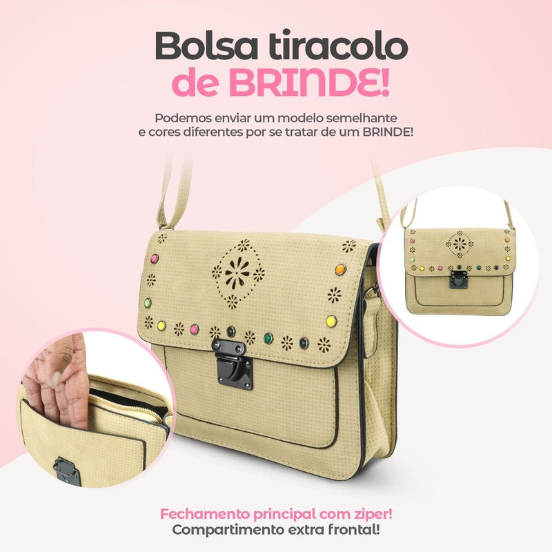 Relogio feminino banhado aço + pulseira + colar + anel