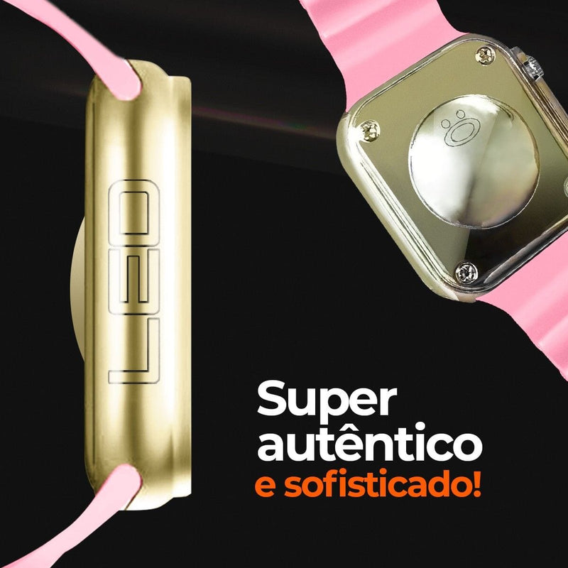 Relógio feminino digital led ultra aço inox + oculos sol