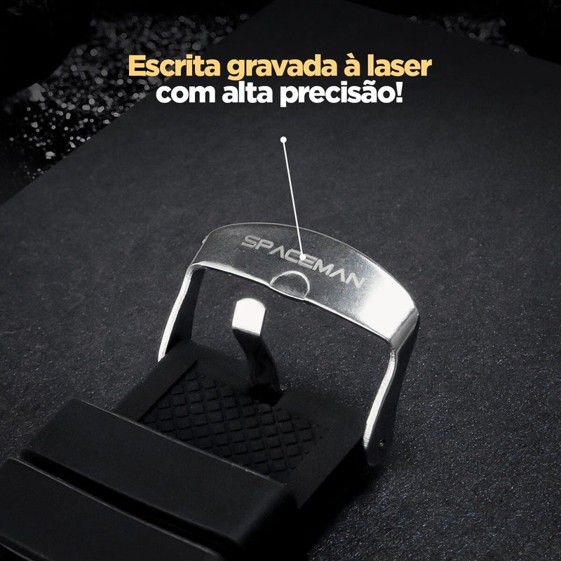 Relogio masculino aço inox prata qualidade premium silicone