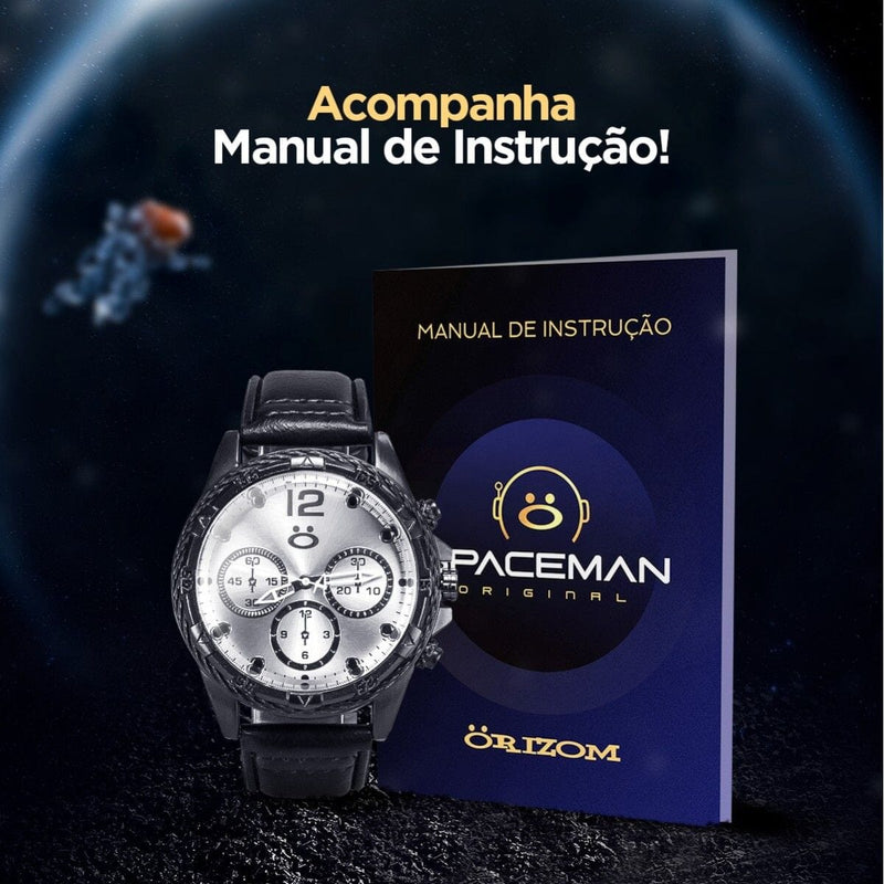 Relogio masculino aço inox preto + prata cruz cordão + caixa