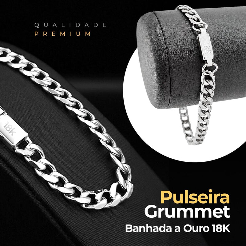 Relogio masculino aço prova dagua + pulseira + cordão cruz