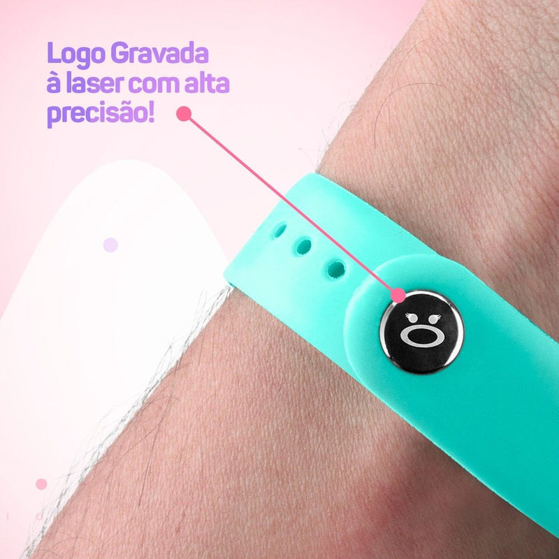 relogio silicone prova dagua bracelete feminino digital