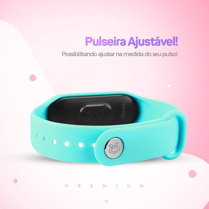 relogio silicone prova dagua bracelete feminino digital