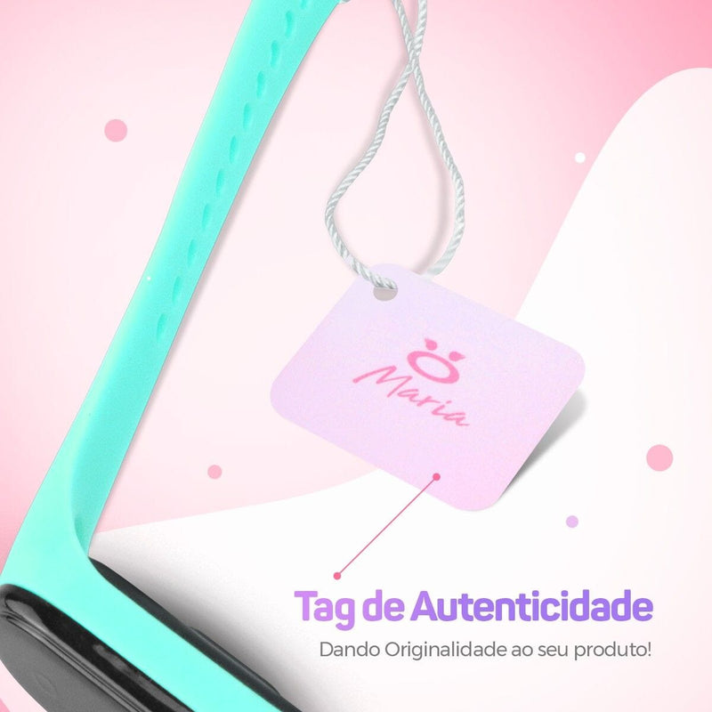 relogio silicone prova dagua bracelete feminino digital