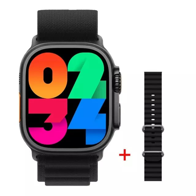 Smartwatch Hw9 Ultra Max Serie 9 Tela Amoled 49mm Bússola Pulseira Extra