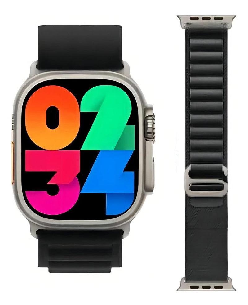 Smartwatch Hw9 Ultra Max Serie 9 Tela Amoled 49mm Bússola Pulseira Extra