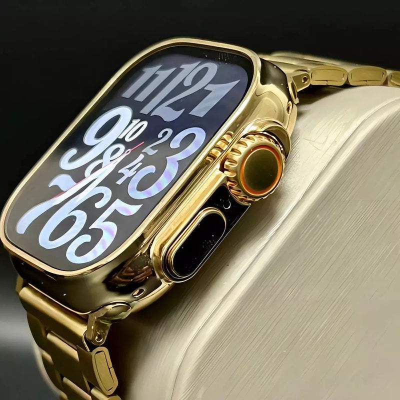 Smartwatch JS Ultra Gold 9 Com 2 Pulseiras Lançamento