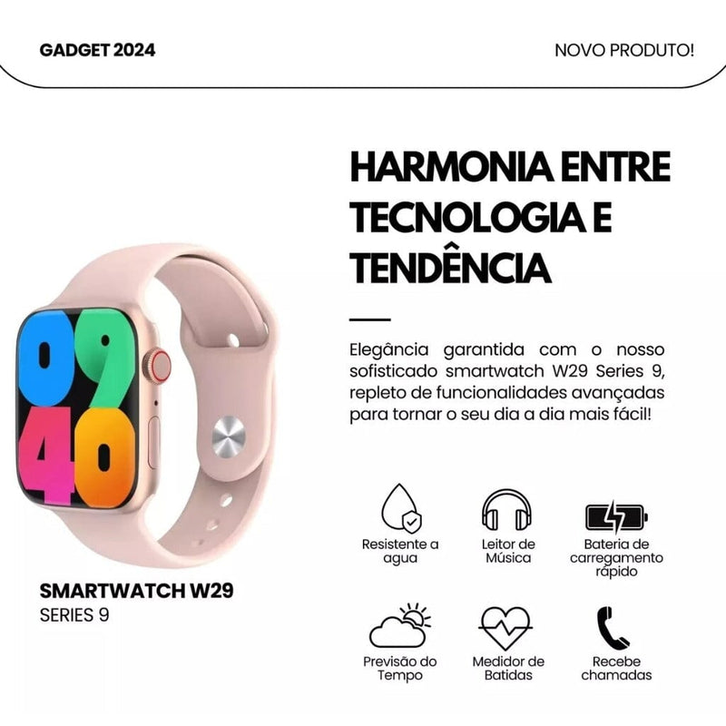 Smartwatch W29s Com NFC Chat GPT IA Lançamento