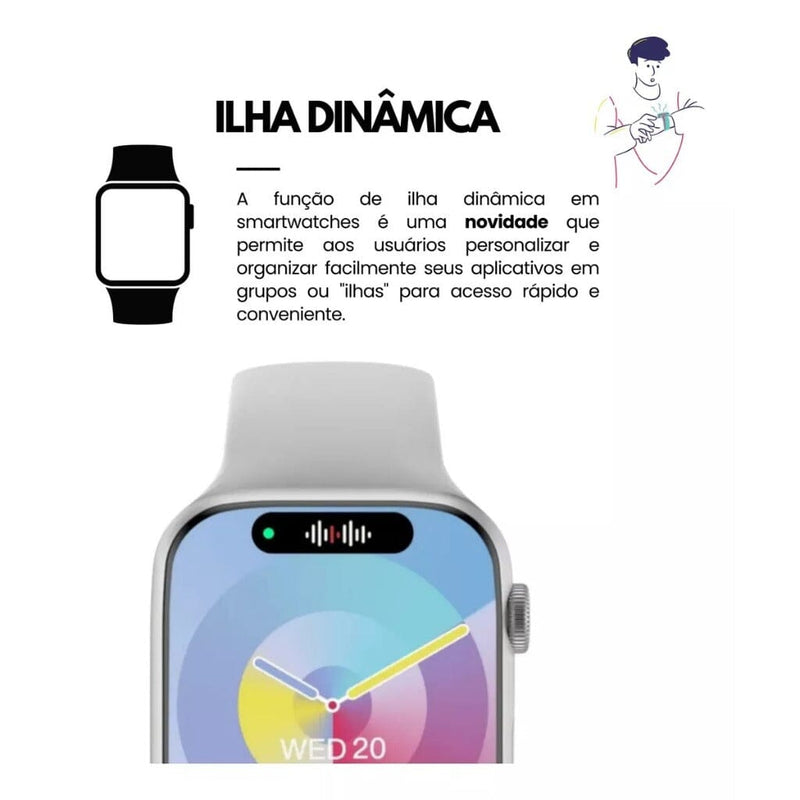 Smartwatch W29s Com NFC Chat GPT IA Lançamento