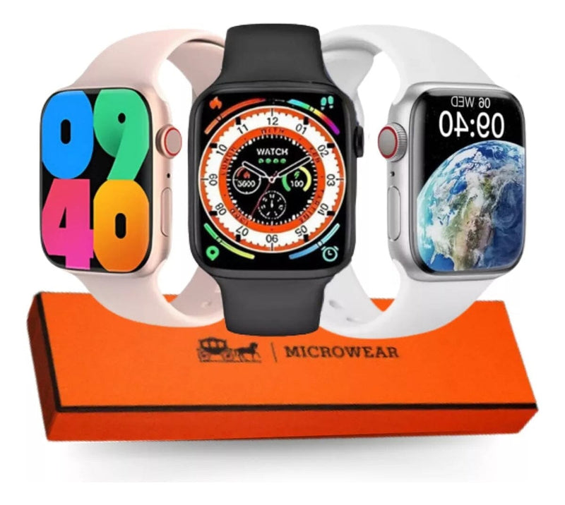 Smartwatch W69 Ultra Mini 45mm Com Pulseira Extra Case Bússola NFC Temperatura Corporal Jogos