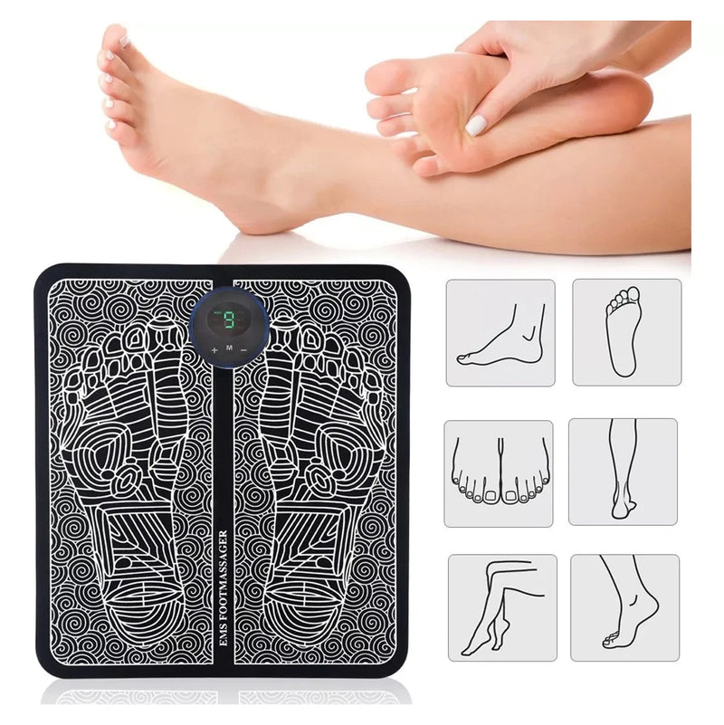 Tapete Massageador Elétrico De Pés Portátil