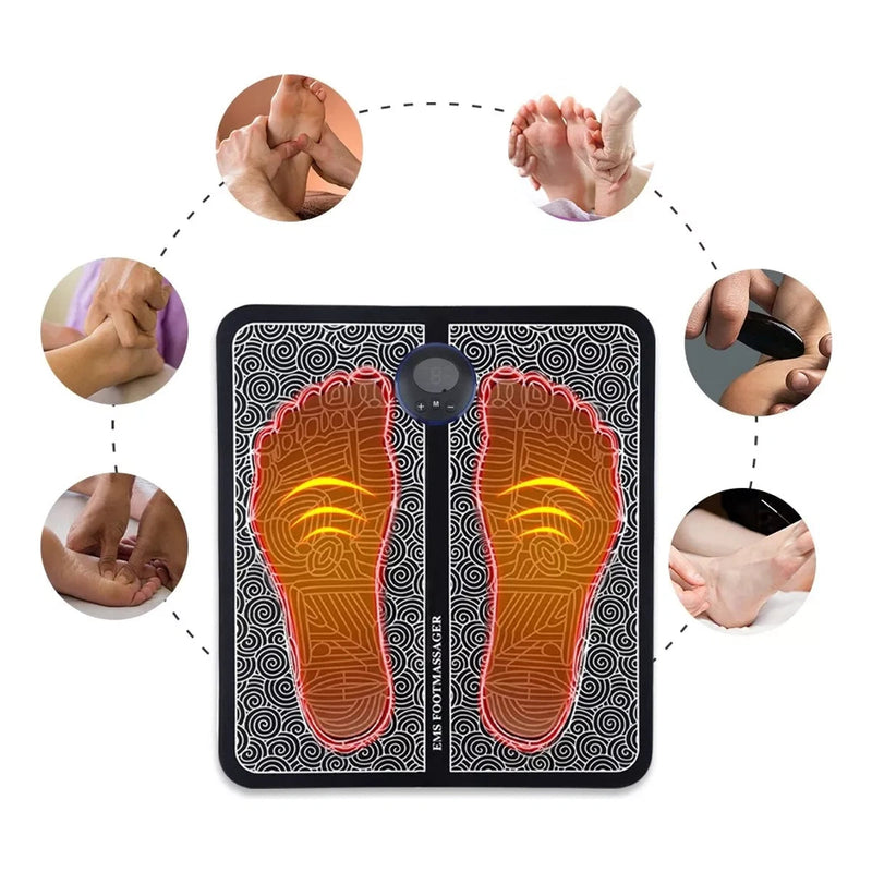 Tapete Massageador Elétrico De Pés Portátil